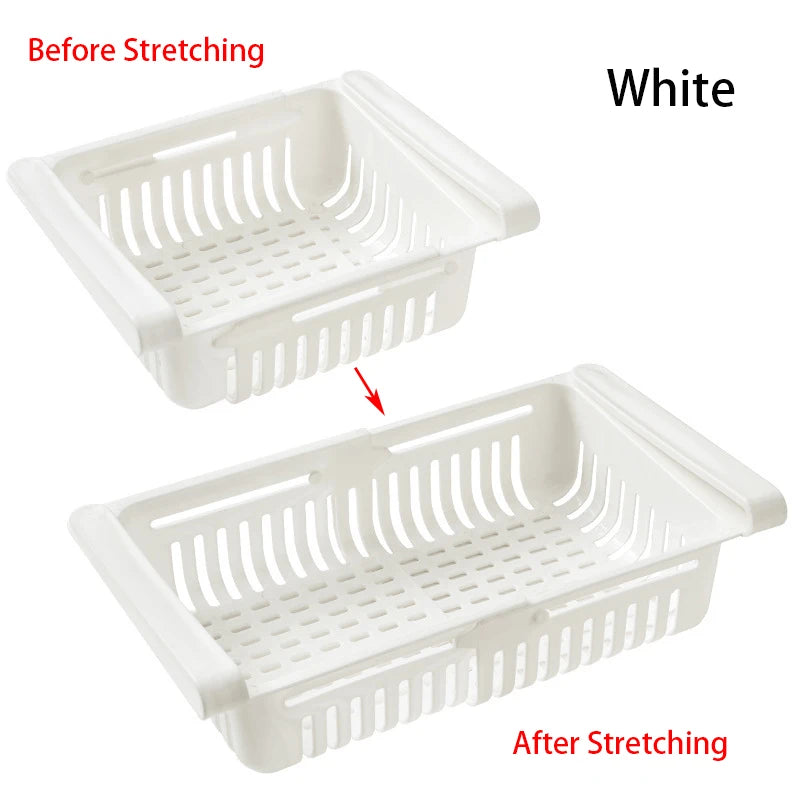 Expandable Refrigerator Storage Drawer – Hanging Fridge Organizer Bin