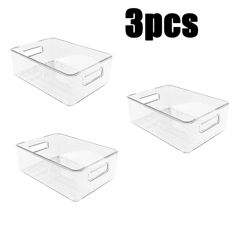 Clear Fridge Organiser Bin – Easy-Grab Storage Container