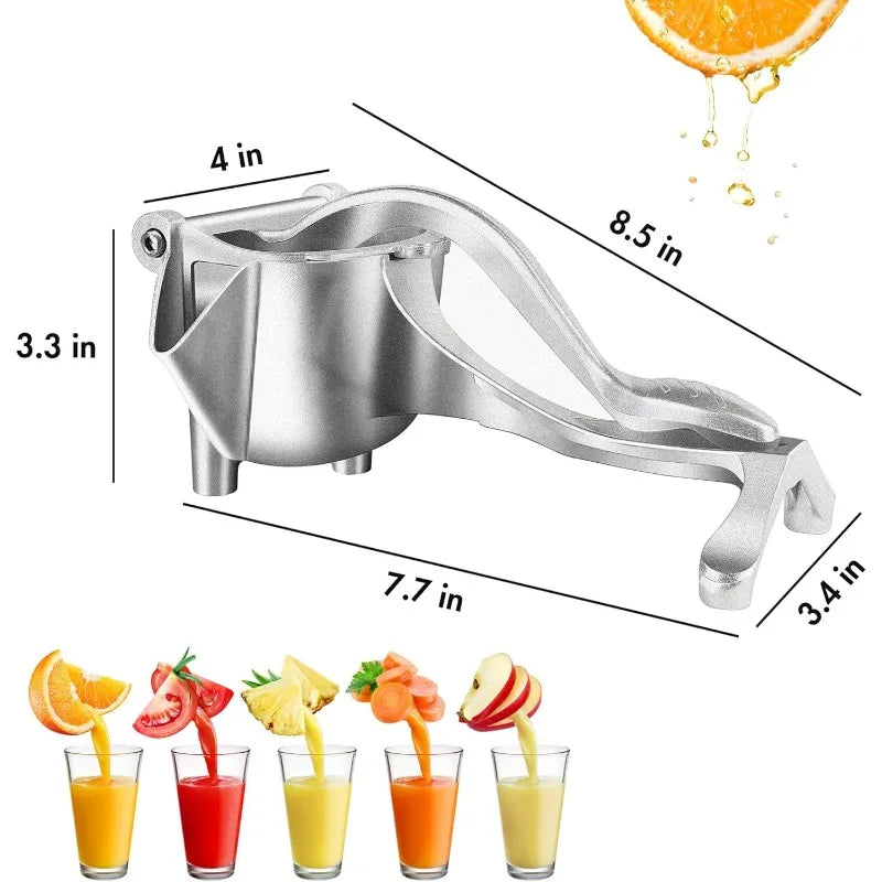 Heavy-Duty Manual Citrus Juicer – Premium Metal Fruit Squeezer