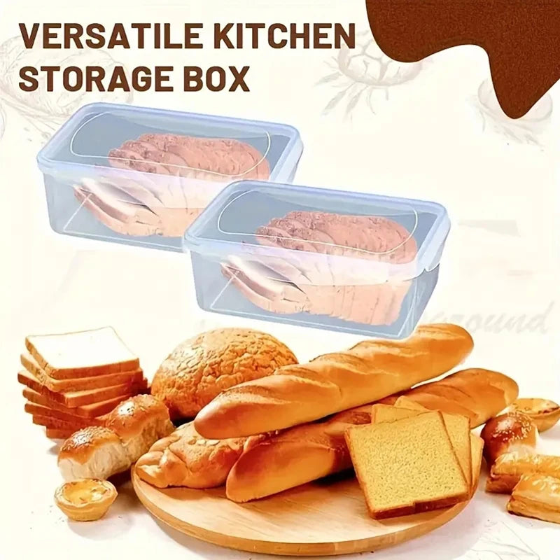 Airtight Bread Storage Box – Freshness Keeper for Loaves & Sandwiches