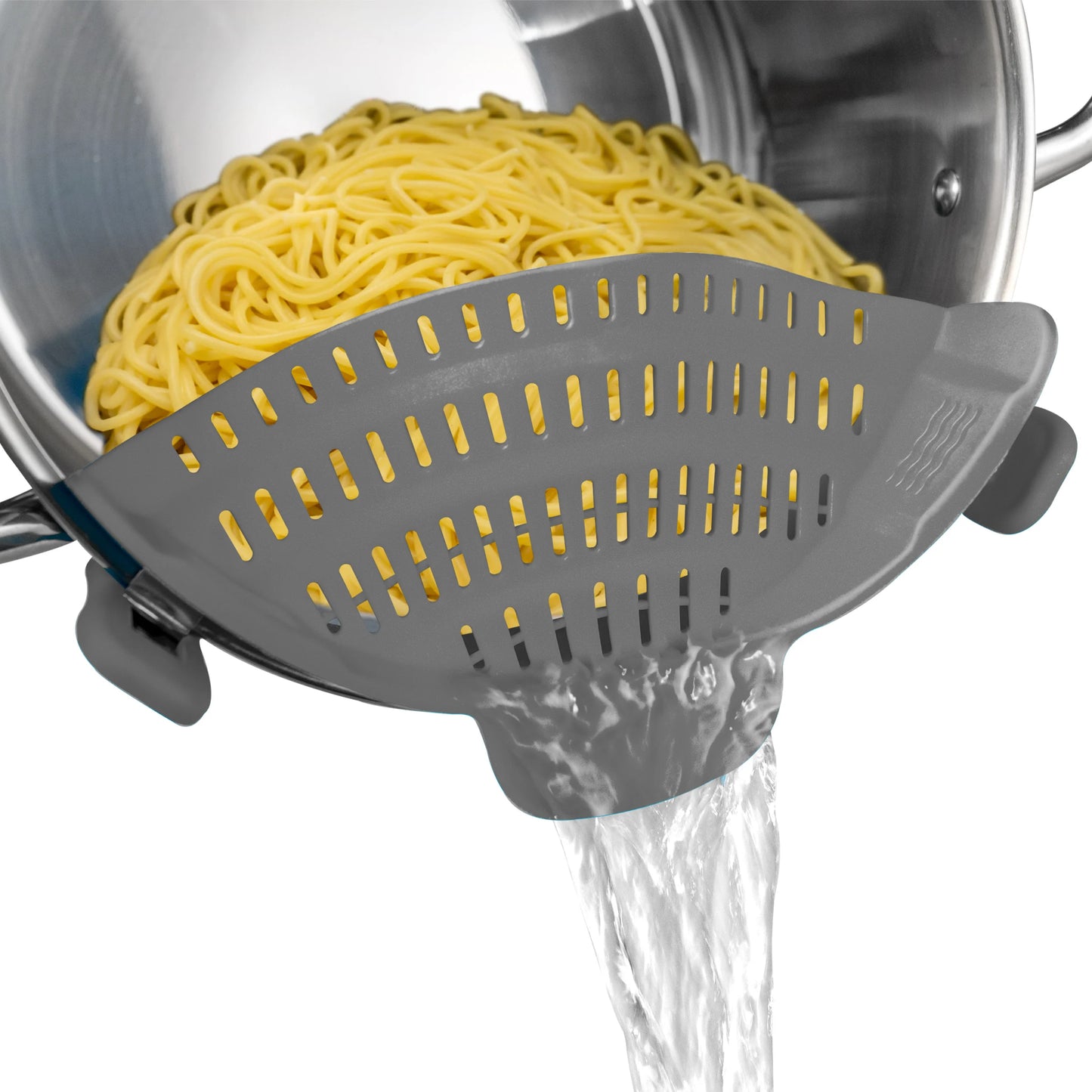 Clip-On Silicone Pot Strainer – Adjustable Kitchen Colander