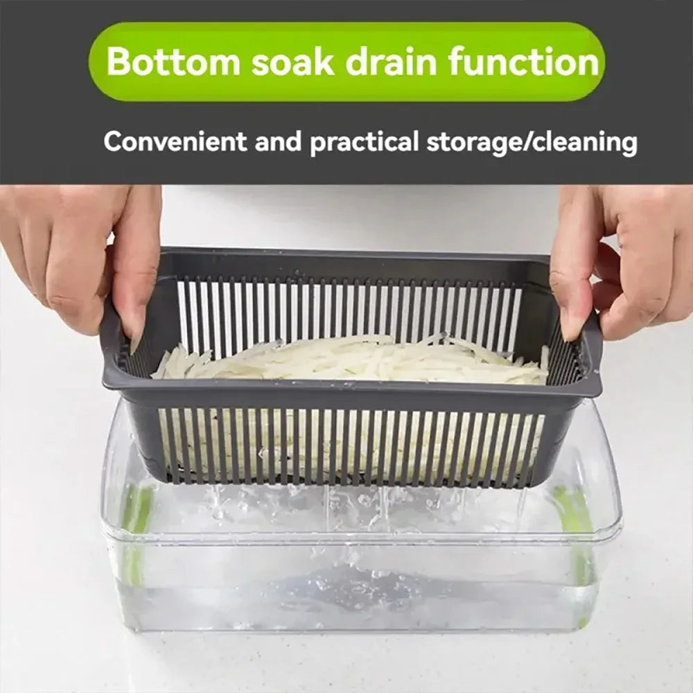 16-in-1 Multifunction Vegetable Chopper & Food Prep Set
