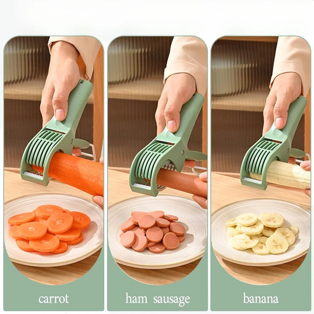 Multi-Purpose Food Slicer – Stainless Steel Fruit & Vegetable Cutter