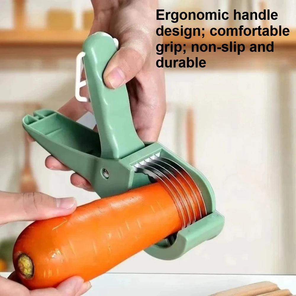 Multi-Purpose Food Slicer – Stainless Steel Fruit & Vegetable Cutter