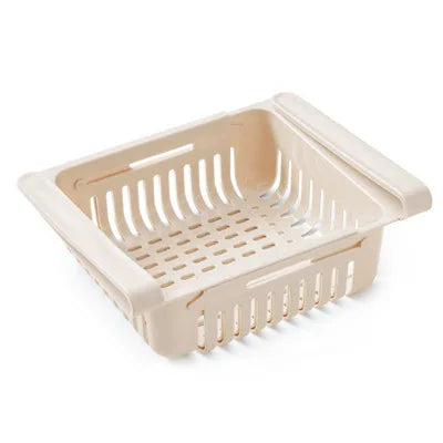 Expandable Refrigerator Storage Drawer – Hanging Fridge Organizer Bin