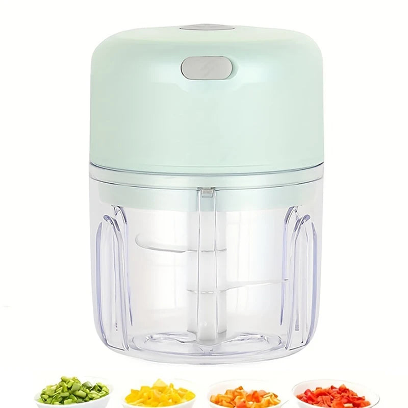 Mini Rechargeable Garlic Chopper & Meat Grinder – 250ml Electric Food Processor