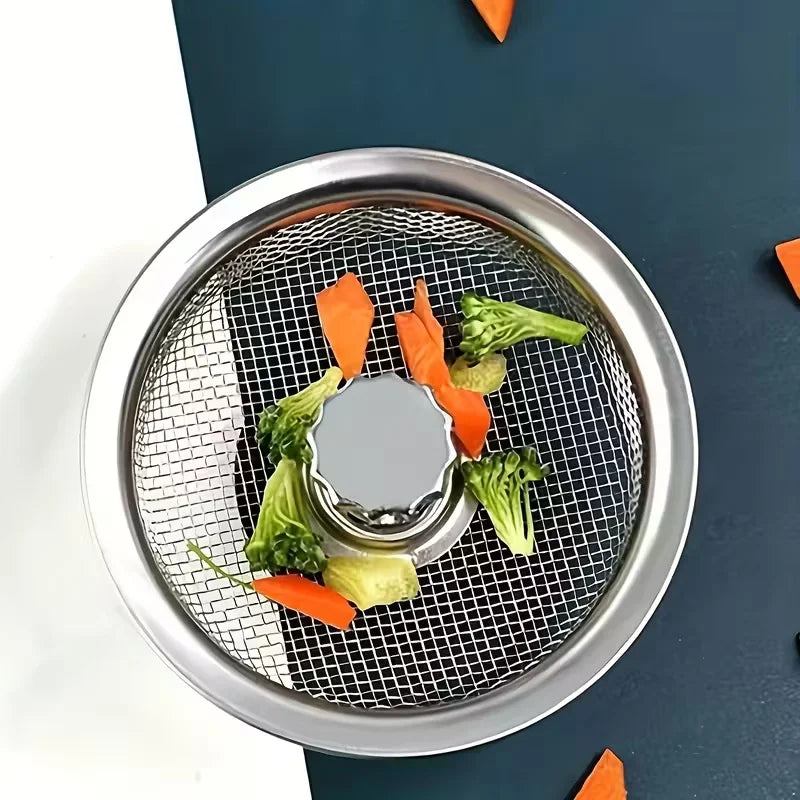 Stainless Steel Sink Strainer – Non-Clogging Drain Filter