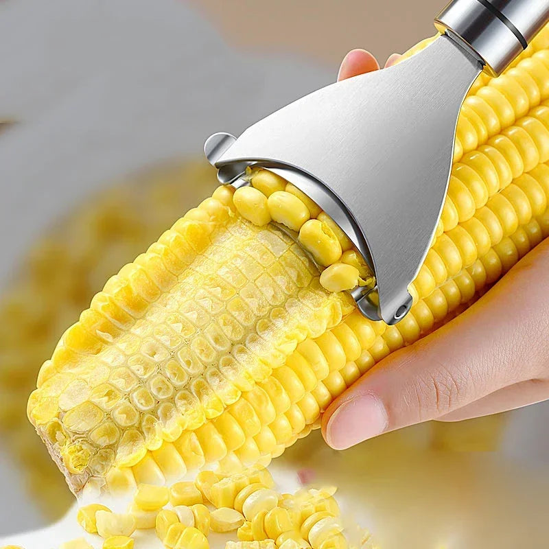 Stainless Steel Corn Stripper – Quick Corn Kernel Remover Tool