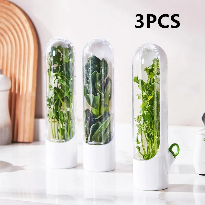 Fresh Herb Keeper – Refrigerator Herb Storage Container