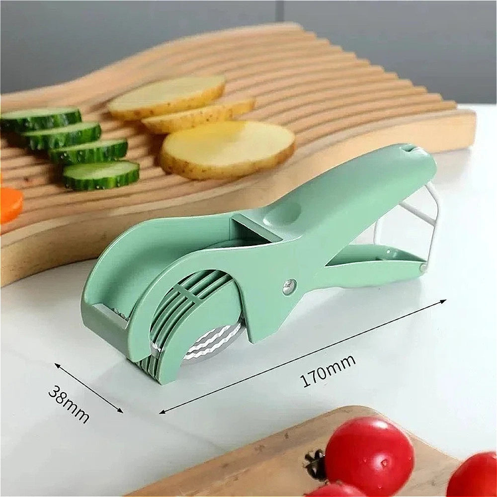 Multi-Purpose Food Slicer – Stainless Steel Fruit & Vegetable Cutter