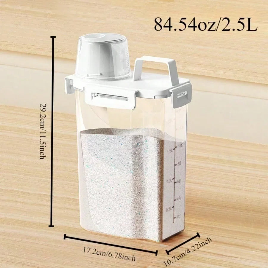 2.5L Airtight Food Storage Container – Moisture-Proof Pantry Organizer