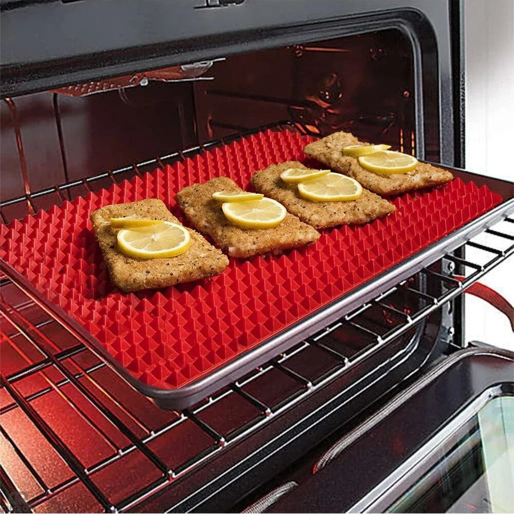 Non-Stick Silicone Pyramid Baking Mat – Heat Resistant Cooking & BBQ Mat