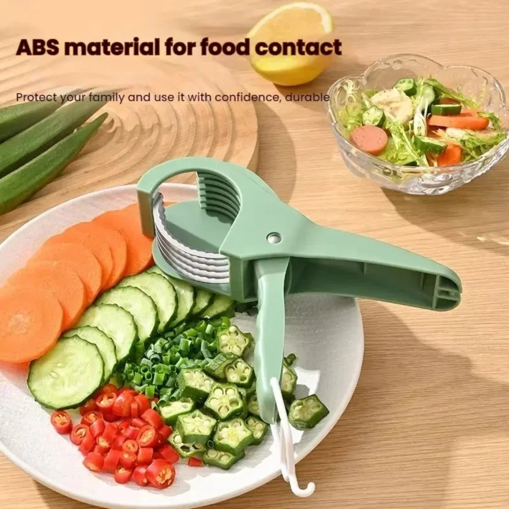Multi-Purpose Food Slicer – Stainless Steel Fruit & Vegetable Cutter