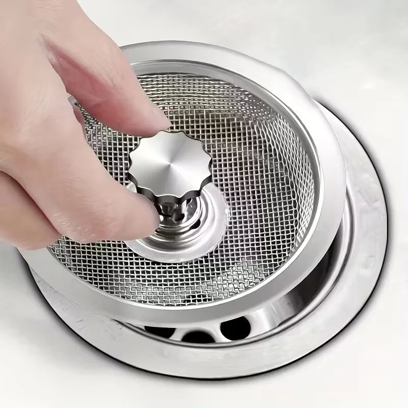 Stainless Steel Sink Strainer – Non-Clogging Drain Filter