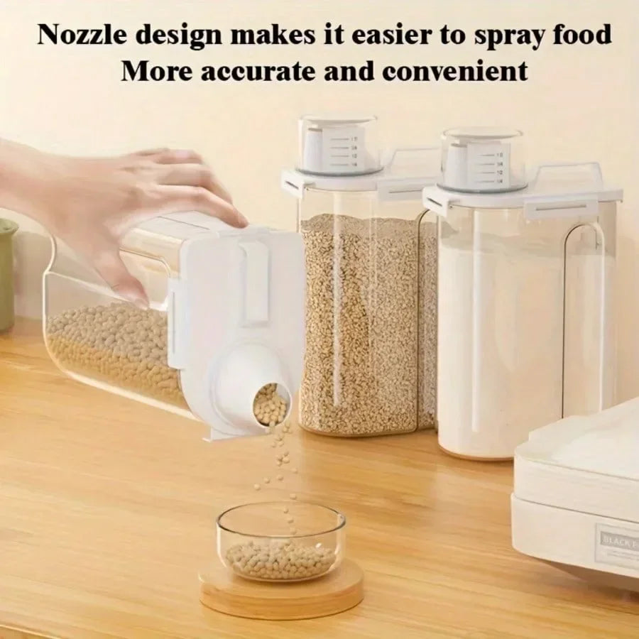 2.5L Airtight Food Storage Container – Moisture-Proof Pantry Organizer