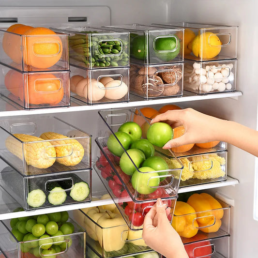 Clear Fridge Organiser Bin – Easy-Grab Storage Container