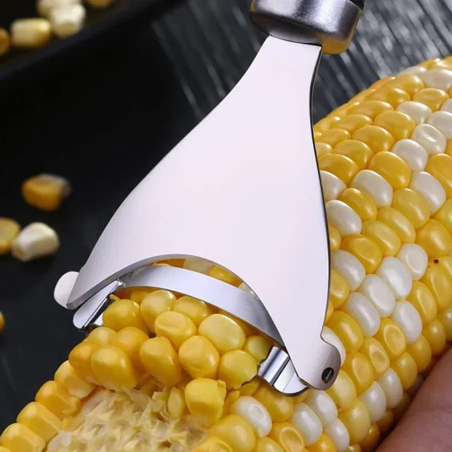 Stainless Steel Corn Stripper – Quick Corn Kernel Remover Tool