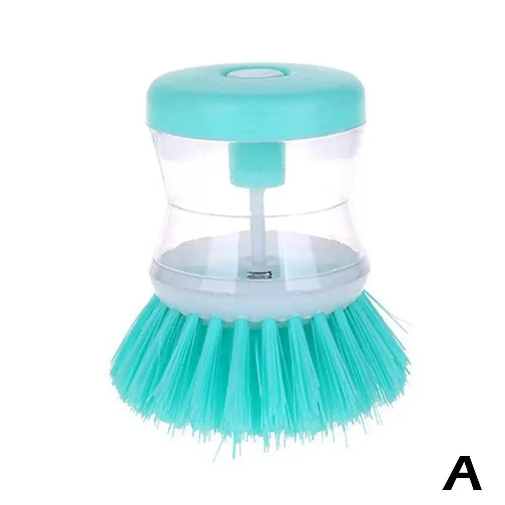 Soap Dispensing Dish Brush – Refillable Kitchen Scrubber