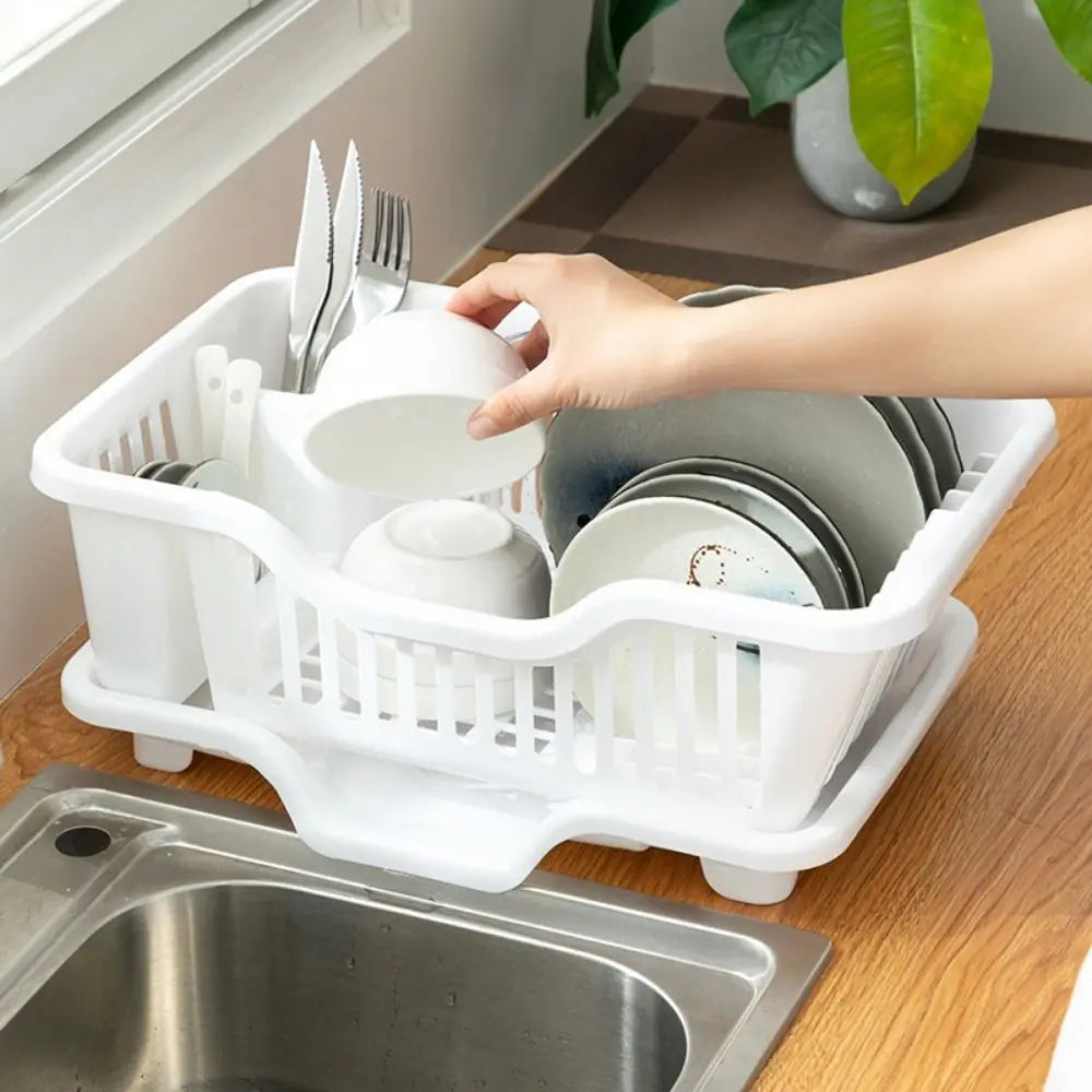 Dish Drying Rack – Countertop Drain Board Organiser
