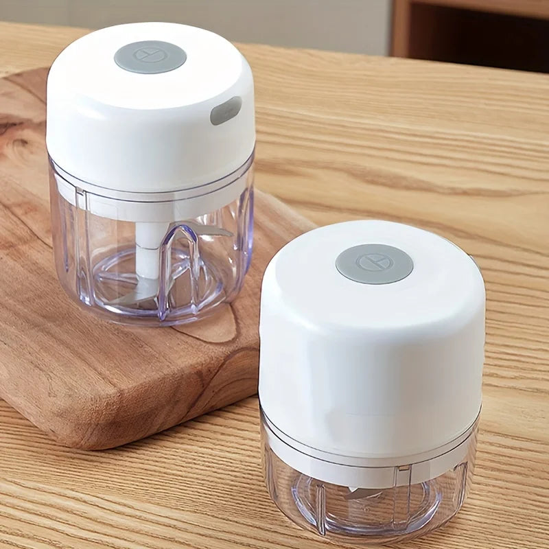Mini Rechargeable Garlic Chopper & Meat Grinder – 250ml Electric Food Processor