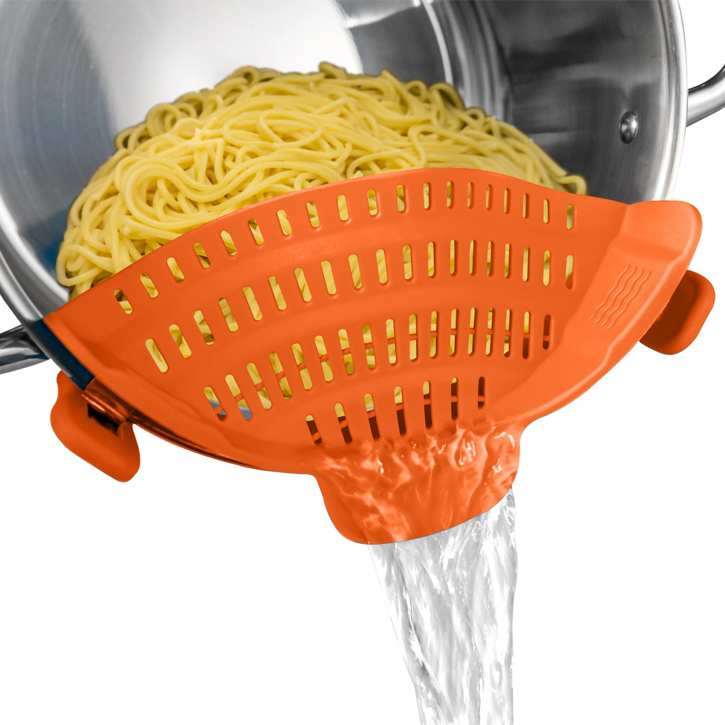 Clip-On Silicone Pot Strainer – Adjustable Kitchen Colander