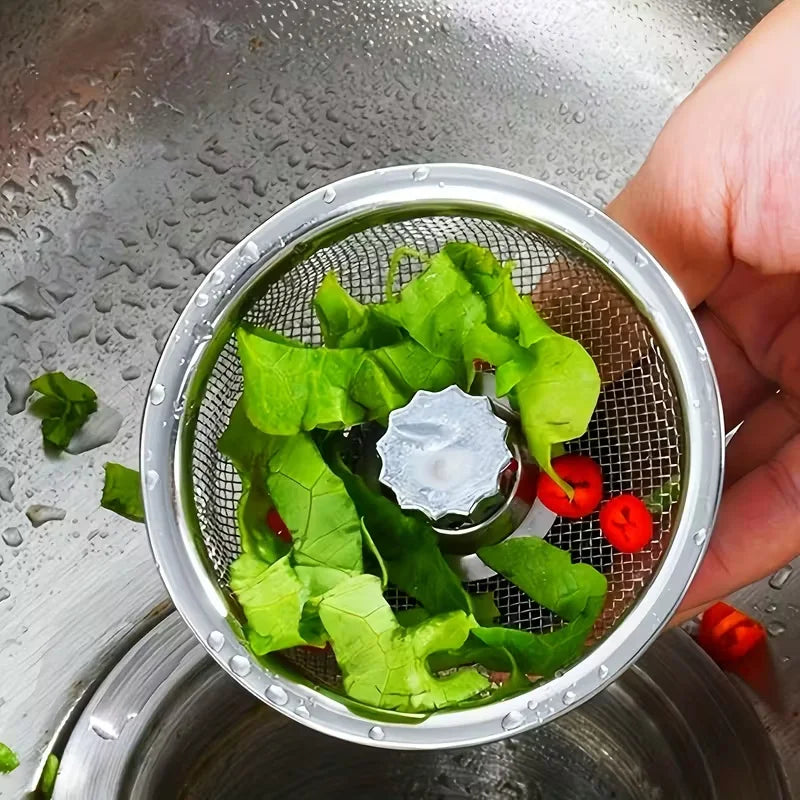 Stainless Steel Sink Strainer – Non-Clogging Drain Filter