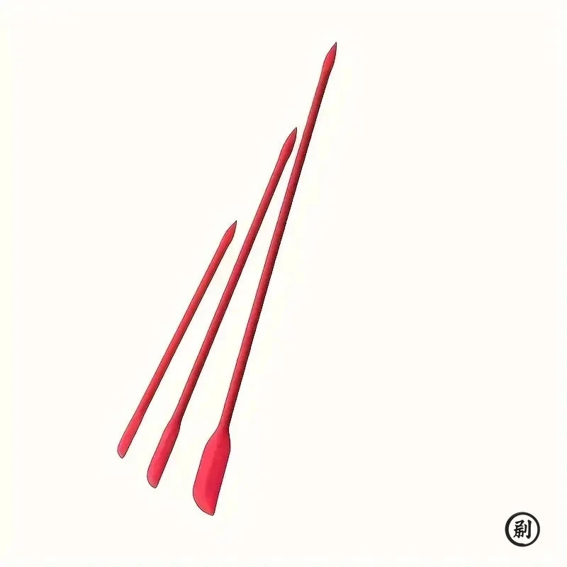 3-Piece Mini Silicone Spatula Set – Heat Resistant Kitchen Scrapers