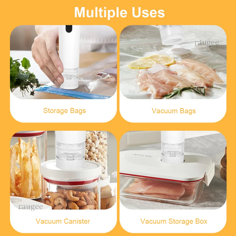 Rechargeable Vacuum Sealer Pump – Portable Food Preservation System