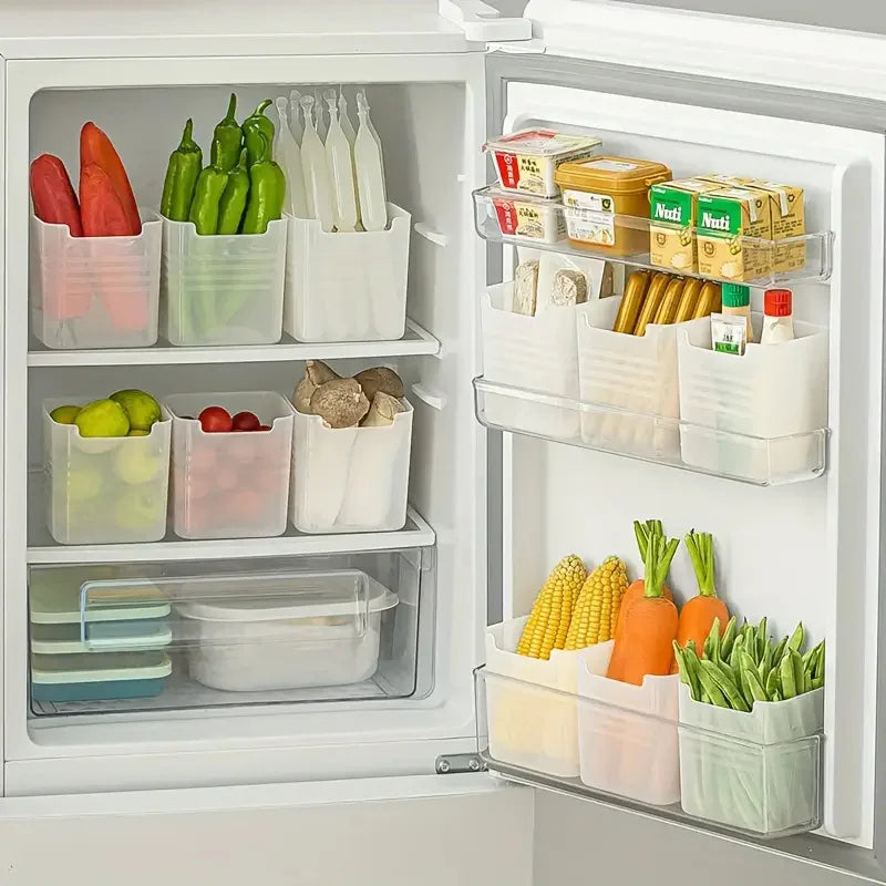 Clear Fridge Storage Bins – BPA-Free Food Organiser Set of 3