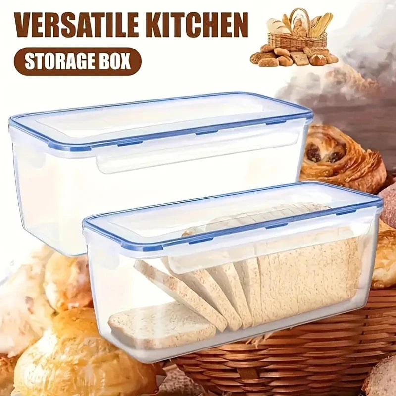 Airtight Bread Storage Box – Freshness Keeper for Loaves & Sandwiches