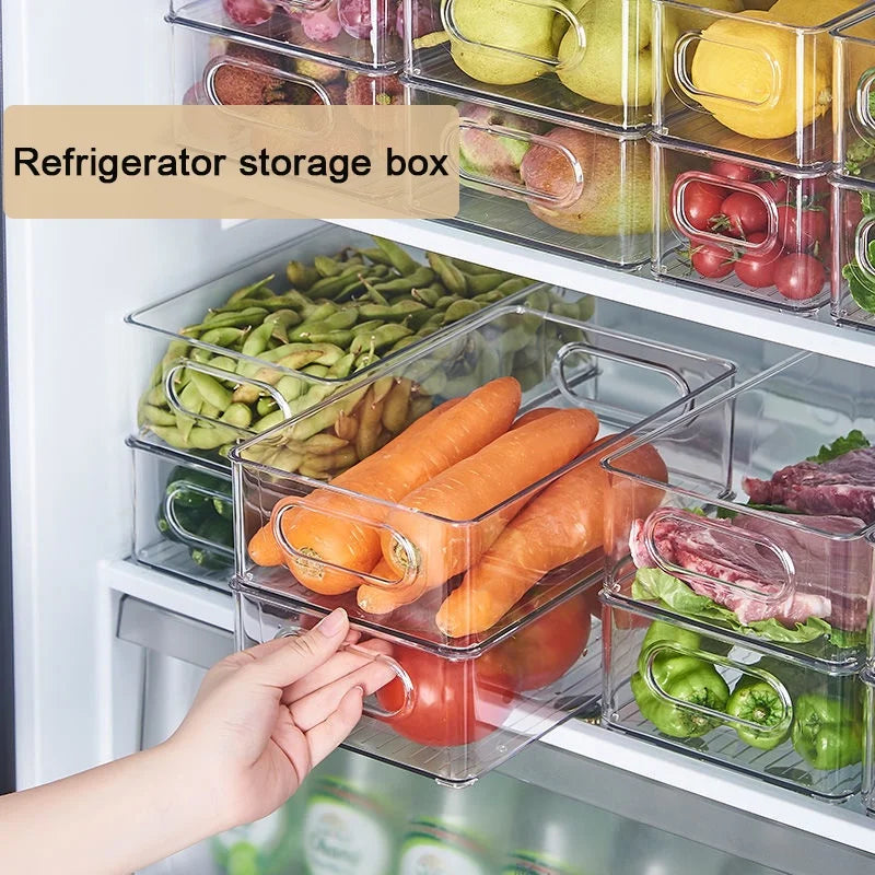 Clear Fridge Organiser Bin – Easy-Grab Storage Container
