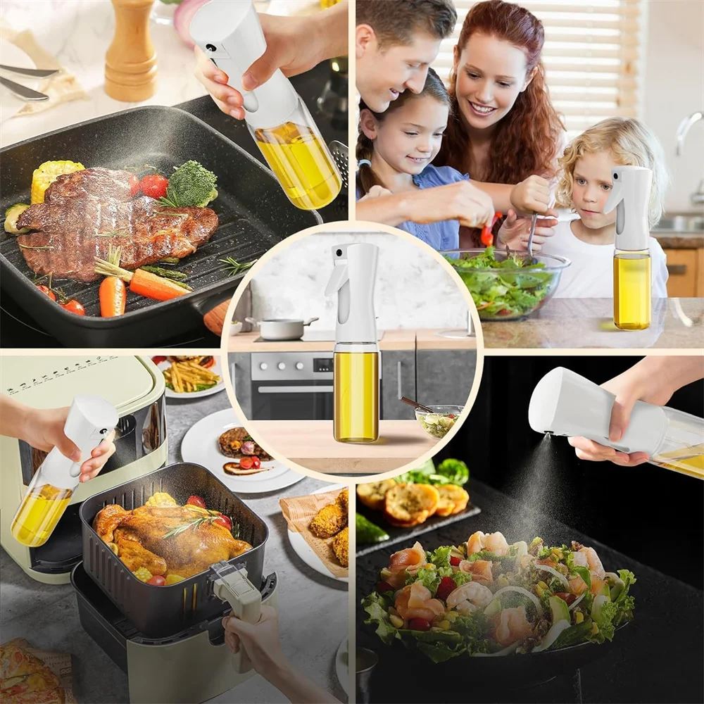 Olive Oil Spray Bottle – Reusable Fine Mist Oil Dispenser