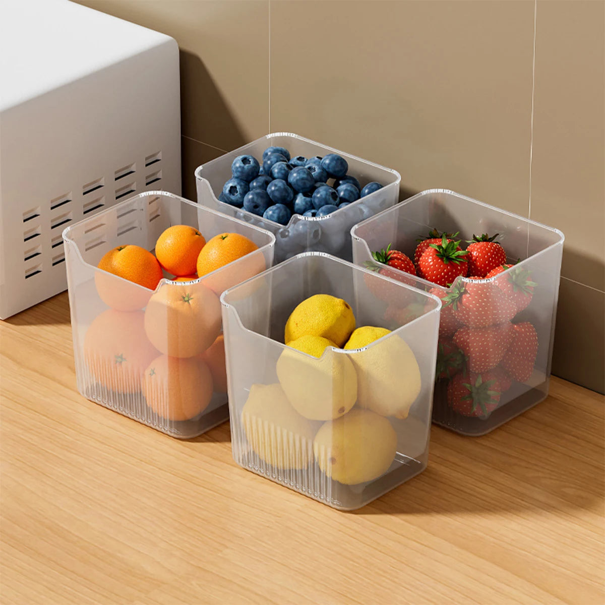 Refrigerator Side Door Storage Boxes – Space-Saving Fridge Organizer Set