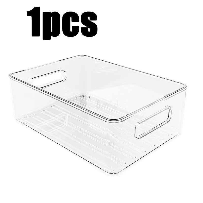 Clear Fridge Organiser Bin – Easy-Grab Storage Container