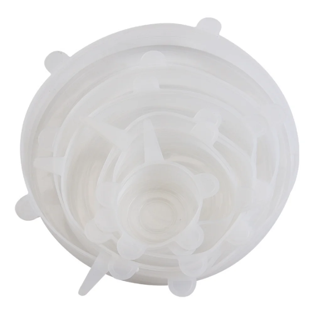Reusable Silicone Stretch Lids – Airtight Food Covers Set of 6