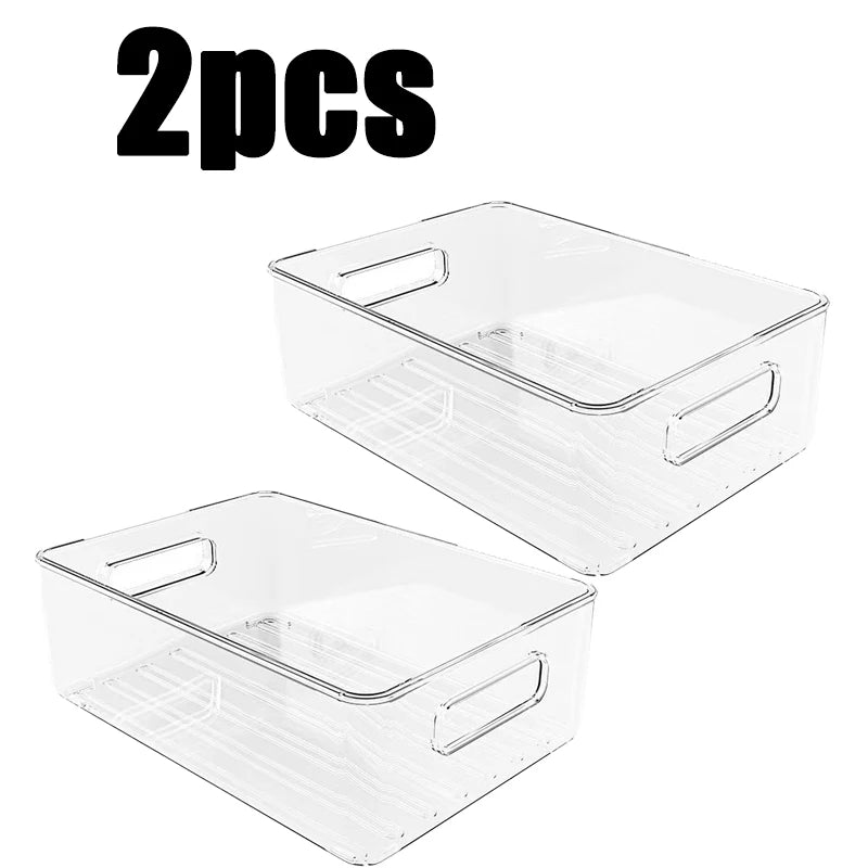 Clear Fridge Organiser Bin – Easy-Grab Storage Container