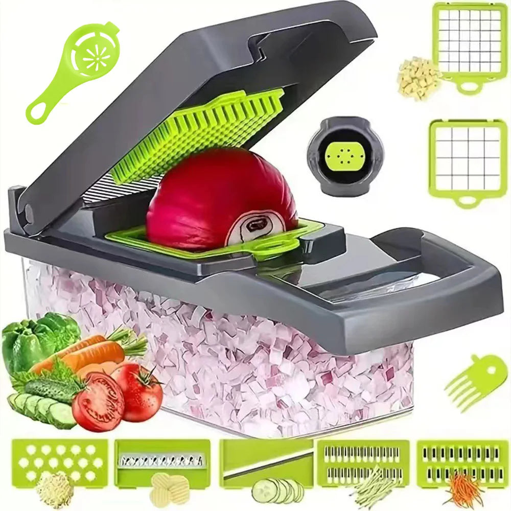 16-in-1 Multifunction Vegetable Chopper & Food Prep Set