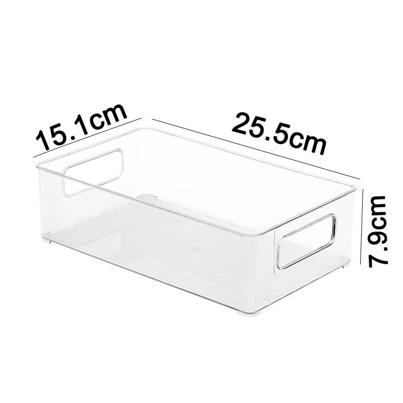 Clear Fridge Organiser Bin – Easy-Grab Storage Container