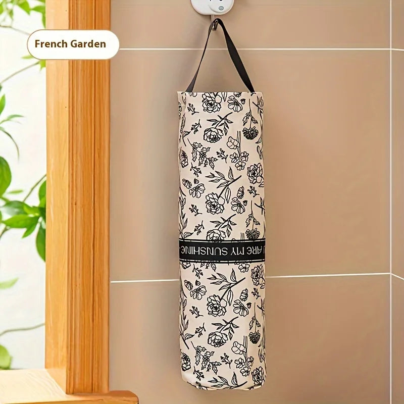 Wall-Mounted Plastic Bag Holder – Reusable Bag Storage Organizer