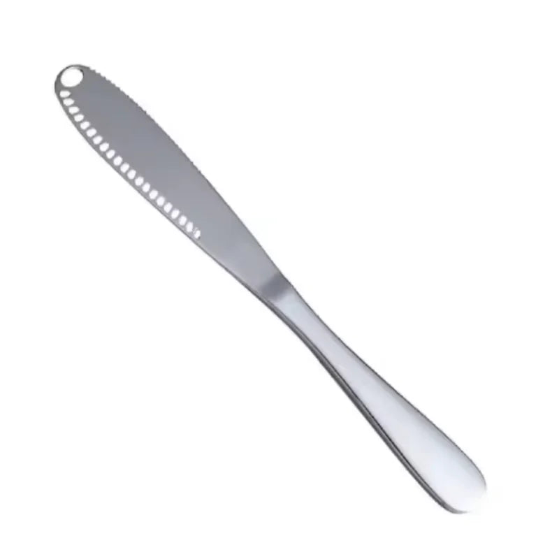 3-in-1 Stainless Steel Butter Knife – Spreader, Curler & Cheese Knife