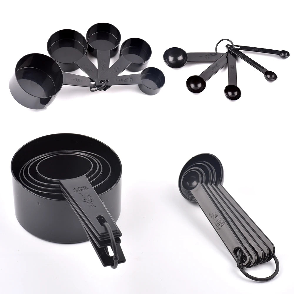 10-Piece Measuring Cups & Spoons Set – Precision Kitchen Measuring Tools