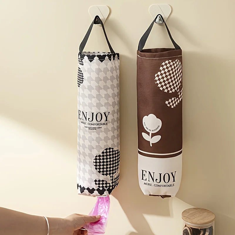 Wall-Mounted Plastic Bag Holder – Reusable Bag Storage Organizer