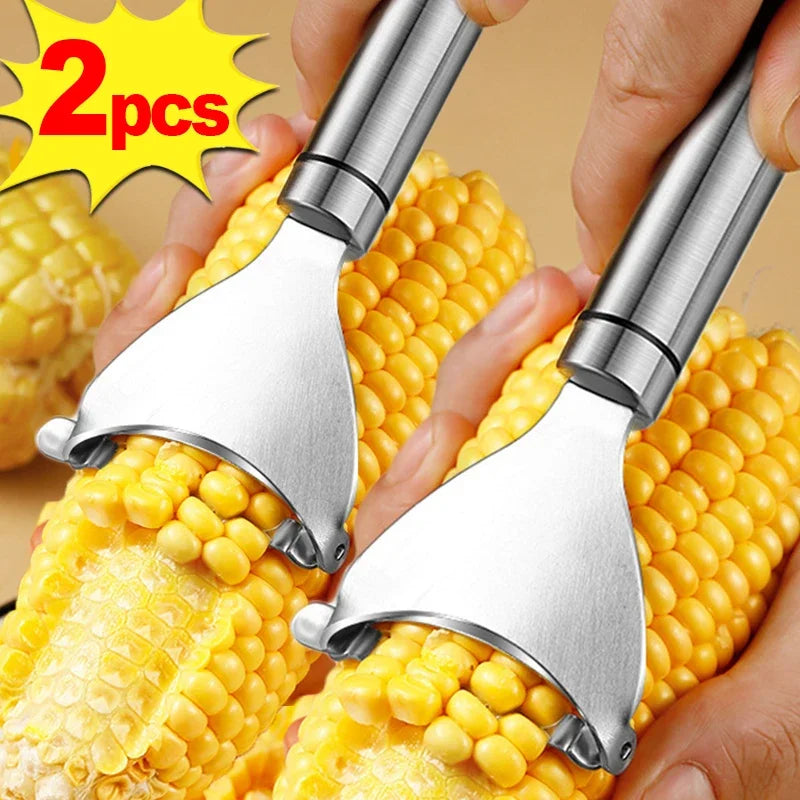 Stainless Steel Corn Stripper – Quick Corn Kernel Remover Tool