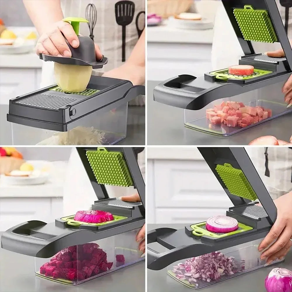 16-in-1 Multifunction Vegetable Chopper & Food Prep Set