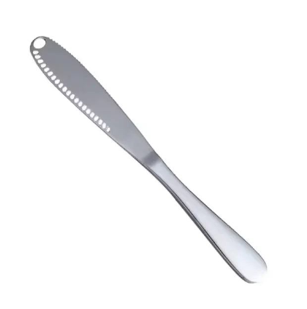 3-in-1 Stainless Steel Butter Knife – Spreader, Curler & Cheese Knife