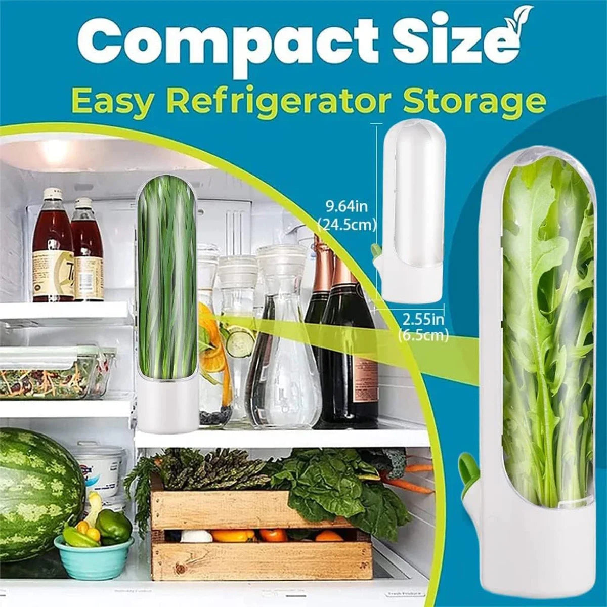 Fresh Herb Keeper – Refrigerator Herb Storage Container