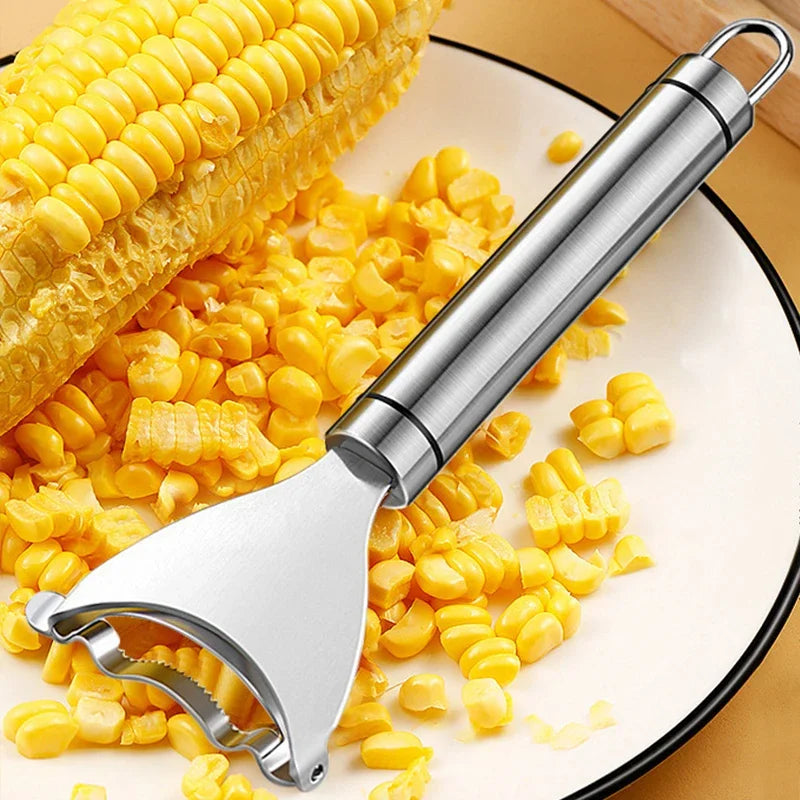 Stainless Steel Corn Stripper – Quick Corn Kernel Remover Tool