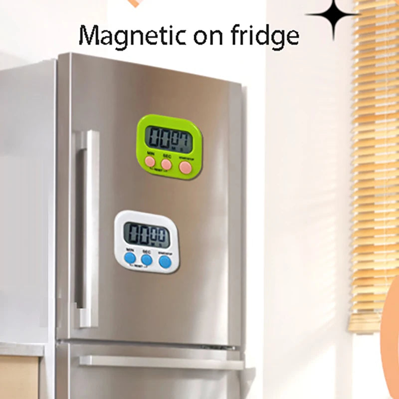 Digital Kitchen Timer – Magnetic Countdown Timer with Stand
