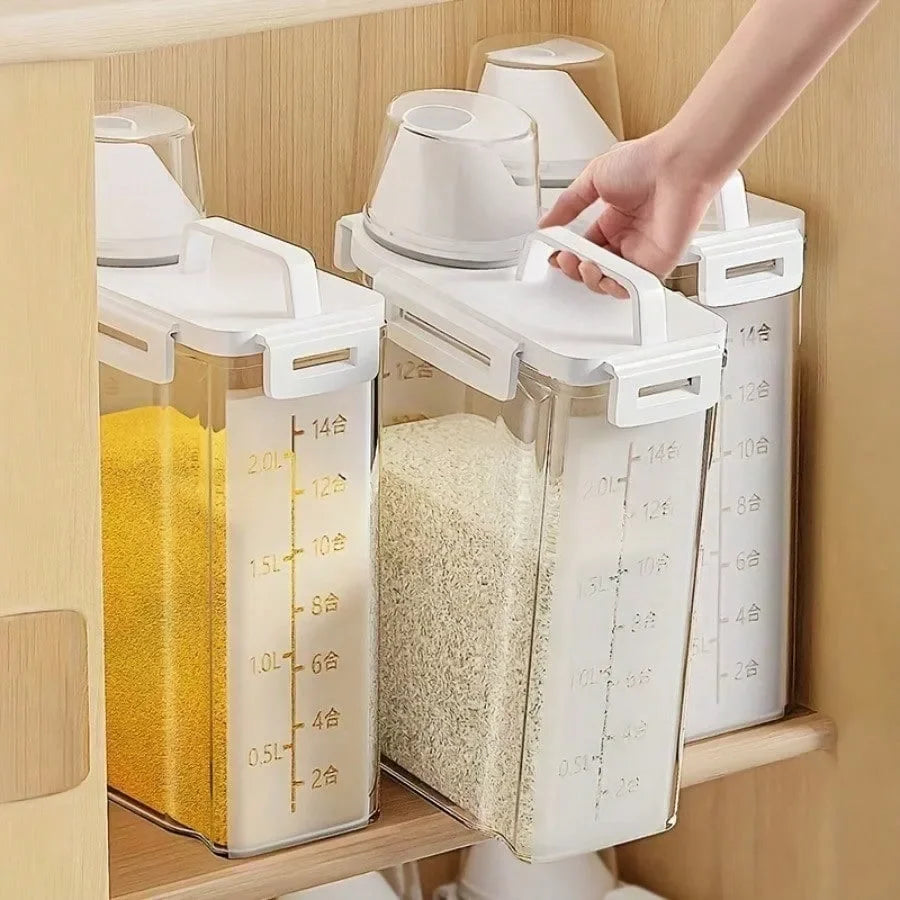 2.5L Airtight Food Storage Container – Moisture-Proof Pantry Organizer