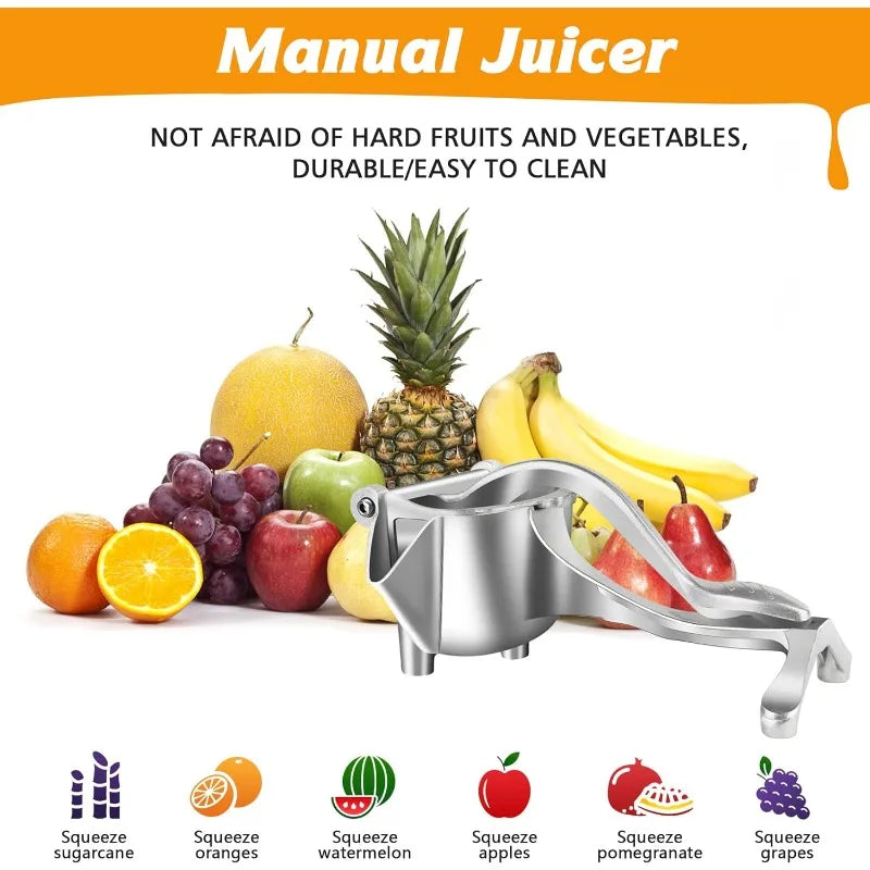 Heavy-Duty Manual Citrus Juicer – Premium Metal Fruit Squeezer